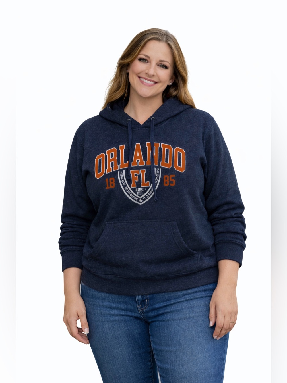 point sportswear blue and orange orlando Hoodie sweatshirt
